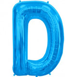 Foil Letters Metallic Blue Balloons | 34"