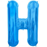 Foil Letters Metallic Blue Balloons | 34"