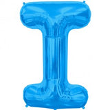Foil Letters Metallic Blue Balloons | 34"