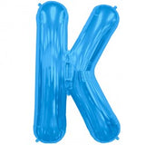 Foil Letters Metallic Blue Balloons | 34"