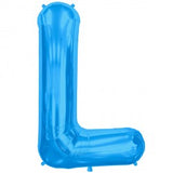 Foil Letters Metallic Blue Balloons | 34"