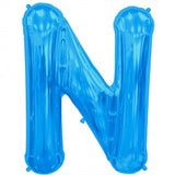 Foil Letters Metallic Blue Balloons | 34"