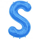 Foil Letters Metallic Blue Balloons | 34"