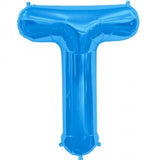 Foil Letters Metallic Blue Balloons | 34"