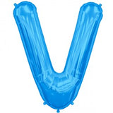 Foil Letters Metallic Blue Balloons | 34"
