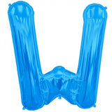 Foil Letters Metallic Blue Balloons | 34"