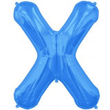 Foil Letters Metallic Blue Balloons | 34"