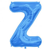 Foil Letters Metallic Blue Balloons | 34"