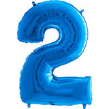 Foil Numbers Blue Balloons | 26"