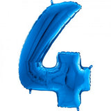 Foil Numbers Blue Balloons | 26"