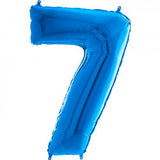 Foil Numbers Blue Balloons | 26"