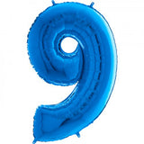 Foil Numbers Blue Balloons | 26"
