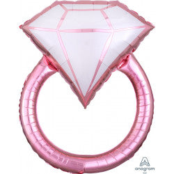 Blush Wedding Ring Shape Balloon |  P35