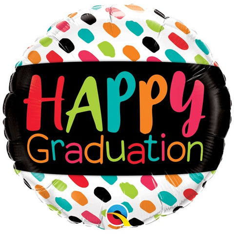 Foil Round Happy Graduation Balloon | 18"