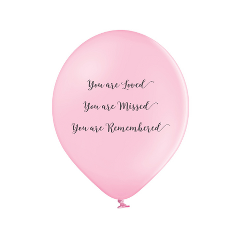 Latex Preprinted You are Remembered Balloons | 12"