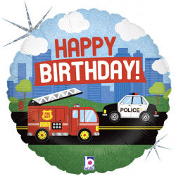 Foil Round Emergency Services Balloon | 18"