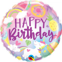 18" Happy Birthday Fun Foil Balloon S40