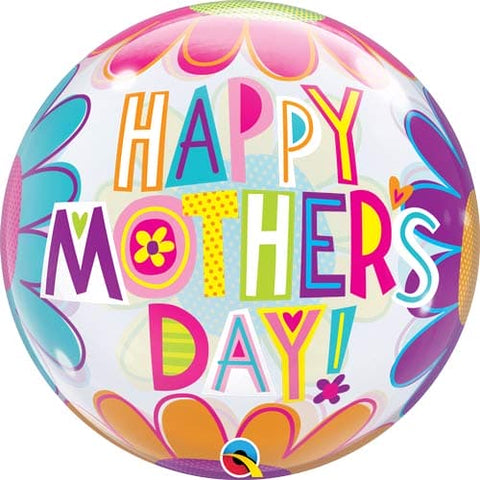 Mother's Day Big Flowers Bubble Balloon | 22"