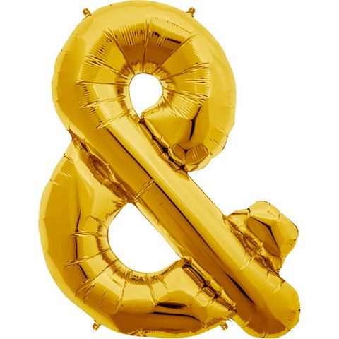 Foil Letters Metallic Gold Balloons | 34"