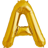 Foil Letters Metallic Gold Balloons | 34"