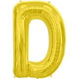 Foil Letters Metallic Gold Balloons | 34"