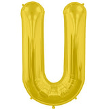 Foil Letters Metallic Gold Balloons | 34"