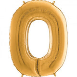 Foil Numbers Bronze Gold Balloons | 26"