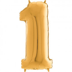 Foil Numbers Bronze Gold Balloons | 26"