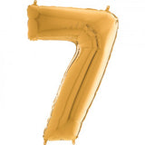 Foil Numbers Bronze Gold Balloons | 26"