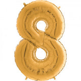 Foil Numbers Bronze Gold Balloons | 26"