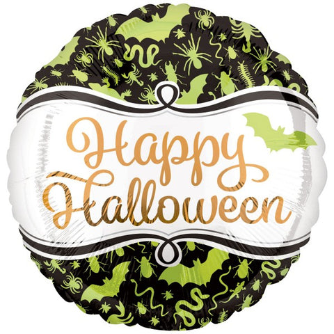 Foil Round Happy Halloween Balloon | 18"