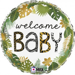 Jungle Theme Welcome Baby Foil Balloon | 18"