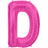 Foil Letters Metallic Pink Balloons | 34"