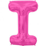Foil Letters Metallic Pink Balloons | 34"