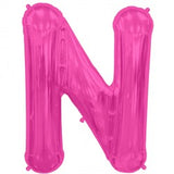 Foil Letters Metallic Pink Balloons | 34"