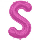 Foil Letters Metallic Pink Balloons | 34"