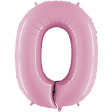 Foil Numbers Pastel Pink Balloons | 40"