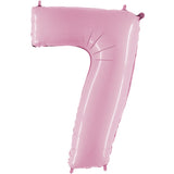 Foil Numbers Pastel Pink Balloons | 40"