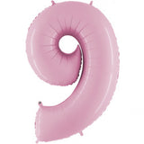 Foil Numbers Pale Pink Balloons | 26"