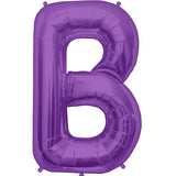 Foil Letters Metallic Purple Balloons | 34"