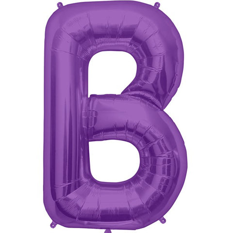 Foil Letters Metallic Purple Balloons | 34"