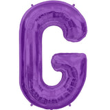 Foil Letters Metallic Purple Balloons | 34"