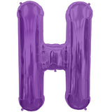 Foil Letters Metallic Purple Balloons | 34"