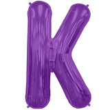 Foil Letters Metallic Purple Balloons | 34"