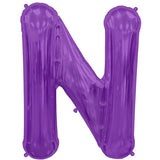 Foil Letters Metallic Purple Balloons | 34"