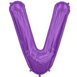 Foil Letters Metallic Purple Balloons | 34"