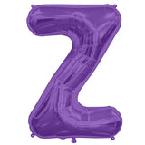 Foil Letters Metallic Purple Balloons | 34"