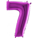 Foil Numbers Purple Balloons | 40"