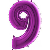 Foil Numbers Purple Balloons | 40"