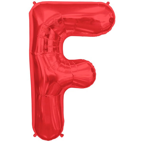 Foil Letters Metallic Red Balloons | 34"